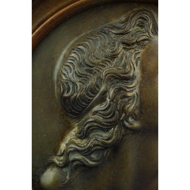 Brown Antique Bronze Plaque Medallion by Vincenzo Gemito, 1890s For Sale - Image 8 of 18