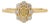 Vintage-Inspired Natural Yellow Diamond Cluster Engagement Ring 14k Gold Size 6.5 For Sale