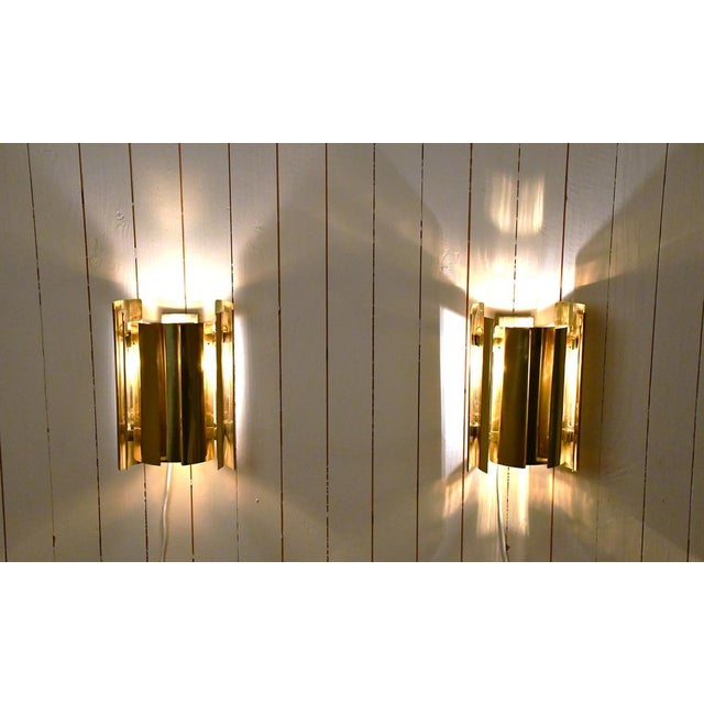 Swedish Brass Sconce from Falkenbergs Belysning, 1960s For Sale - Image 10 of 15