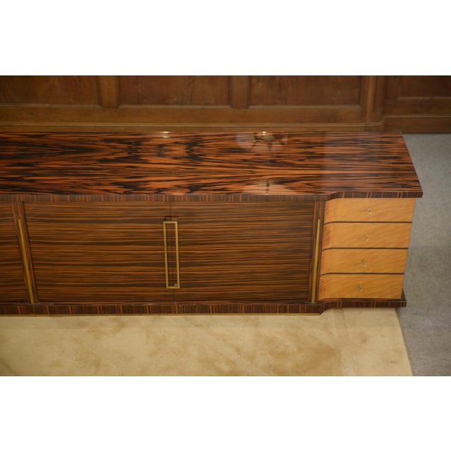 Contemporary Minimalist Sideboard in Ebony and Sycamore, 1960s For Sale - Image 3 of 13