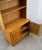 1960s Mid Century Danish Modern Cabinet Display 2 Doors Henning Kjernulf Oak Shelving For Sale - Image 10 of 12