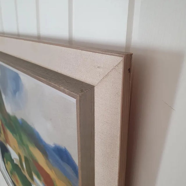 1950s 1950s Mid Century Swedish Modernist Landscape by Ivar Hjertqvist For Sale - Image 5 of 18