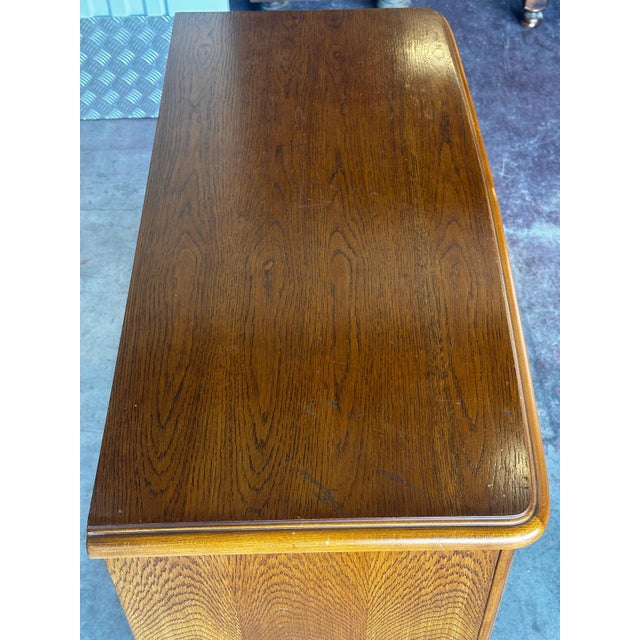 Mid-Century Oak Chest of 4 Drawers, 1950s For Sale - Image 13 of 18