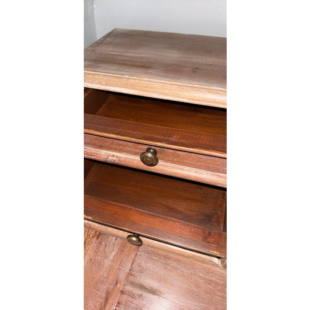 1990s 1990s Distressed Mahogany Wood Ladies Writing Desk - Excellent Condition For Sale - Image 5 of 12
