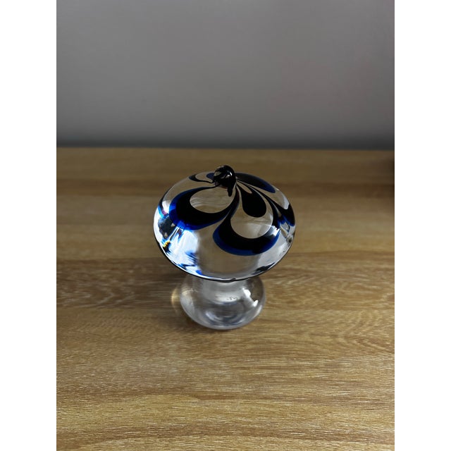 Beautiful mid-20th century glass objet by Swedish master Goran Warff for Kosta Boda. The bottom reads: “Kosta Warff Jewel...