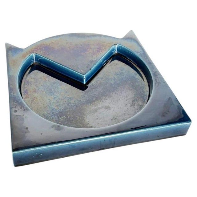 Blue Ceramic Ashtray, France, 1970s For Sale - Image 15 of 15