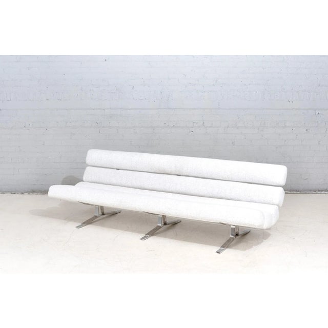 Mid-Century Modern William Plunkett White “Kingston” Sofa, 1967 For Sale - Image 3 of 13