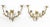 Gold Golden Bronze Wall Lamps, 1950s, Set of 2 For Sale - Image 8 of 8