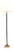 Antique Neoclassical Brass and Enamelled Tole Floor Lamp, 1930 For Sale