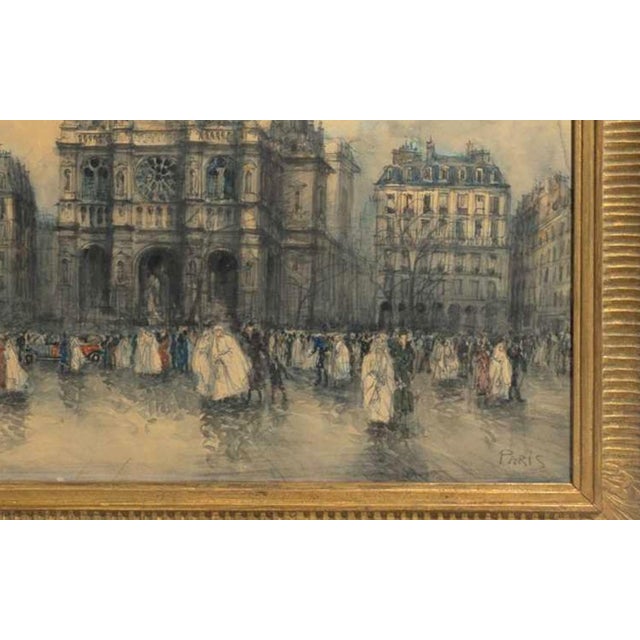 1920s Frank Will, Church of the Holy Trinity, 19th Century, Gouache and Watercolor, Framed For Sale - Image 5 of 7