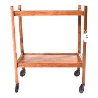 Vintage Danish Oak Tea Table, 1950s For Sale