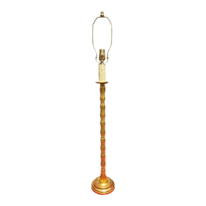 Regency Style Tall Giltwood Candlestick Lamp