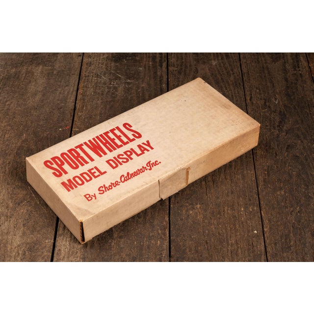 Vintage Shore-Calnevar, Inc. countertop Sportwheels model display dating from approximately the 1960s–1970s. Created for...