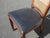 Wood Vintage French Louis XVI Style Cane Back Dining Chair W Black Vinyl For Sale - Image 7 of 12