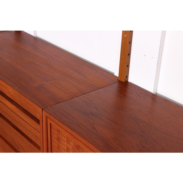 Brown Modular Wall Unit by Poul Cadovius for Royal Copenhagen, 1960s, Set of 13 For Sale - Image 8 of 15