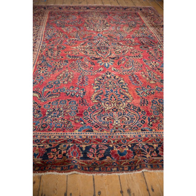 Antique American Sarouk Carpet - 6'10" x 10' For Sale In New York - Image 6 of 11