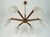 Mid-Century Sputnik 8-Light Chandelier in Teak, Brass, and Glass, 1960s For Sale - Image 13 of 15