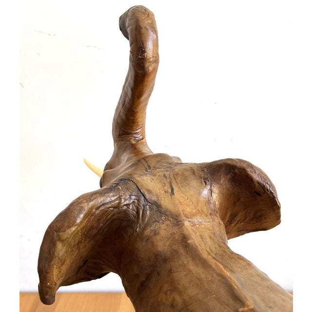 Elephants in Brown Leather, 1960s For Sale - Image 13 of 17