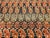 Vintage Persian Malayer Area Rug, Hand-Knotted Wool, Geometric Paisley Pattern, 5x7, Brown & Red For Sale - Image 16 of 17