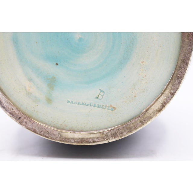 Circa 1880 French Majolica and Silverplate Biscuit Box by Sarreguemines For Sale - Image 11 of 11