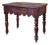French 19th Century Writing Table on Wheels Carved Walnut Desk For Sale