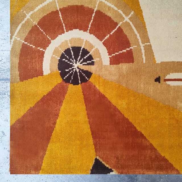 French Constructivist Pure Wool Rugs, 1950s, Set of 2 For Sale - Image 11 of 18