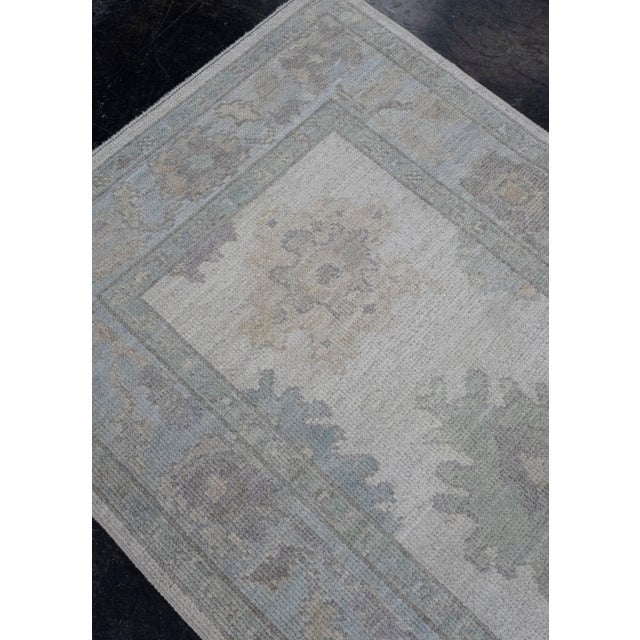 Turkish Oushak Runner Rug 3' x 10'1" For Sale In Houston - Image 6 of 8