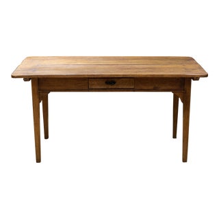 Mid 19th C. Primitive Mexican Mennonite Farmhouse Table C.1850 For Sale