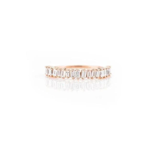 Diamond Engagement Stackable Band Ring Size 7 (All Sizes Available) For Sale - Image 4 of 8