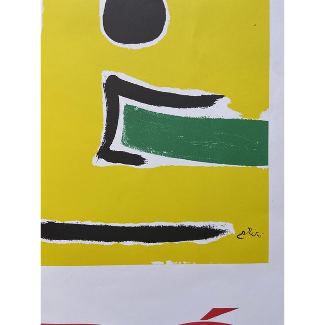Mirò Lithograph Poster from Montedison, 1985 For Sale - Image 4 of 8