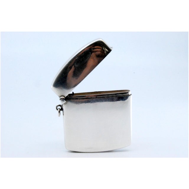 Square Silver Matchbox with Sandpaper Base For Sale - Image 6 of 11