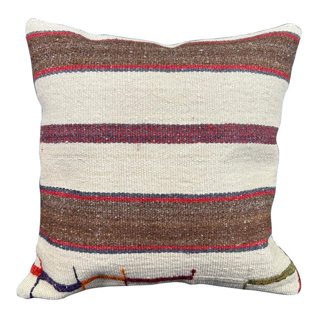 Turkish Hemp Pillow Cushion Natural Beige Brown Cushion Cover 20x20 For Sale