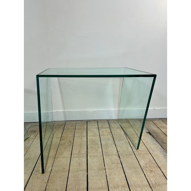Glass Vintage Van Beek Side Tables, 1980s, Set of 2 For Sale - Image 7 of 14