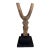 Vintage Unique Old Lobi Figural Sling Shot Sculpture Burkina Faso African 9.25" H W/Stand For Sale