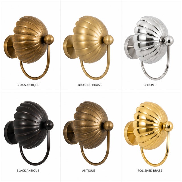 Add a touch of vintage charm to your home with this stunning flower-style pure raw brass Wall Sconce Light Fixture....