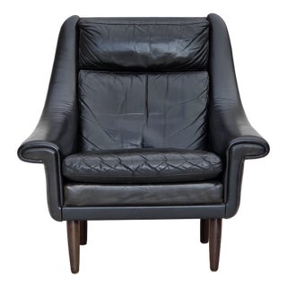 Vintage Danish Highback Chair by Aage Christensen, 1960s For Sale