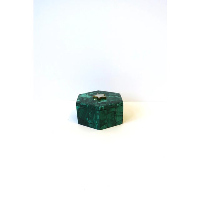 Late 20th Century Malachite Jewelry Box For Sale - Image 5 of 13