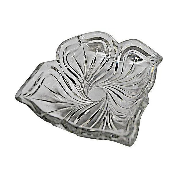 Shabby Chic Clear Cut Crystal Catchall For Sale - Image 3 of 6