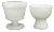 1950s Milk Glass Coupes, Pair For Sale - Image 4 of 4