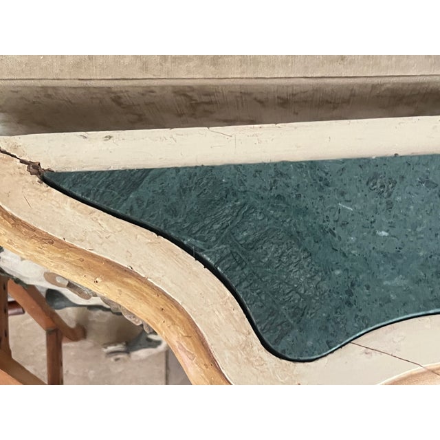 19th Century Rococo Style Italian Console Table Marble Top For Sale - Image 10 of 18