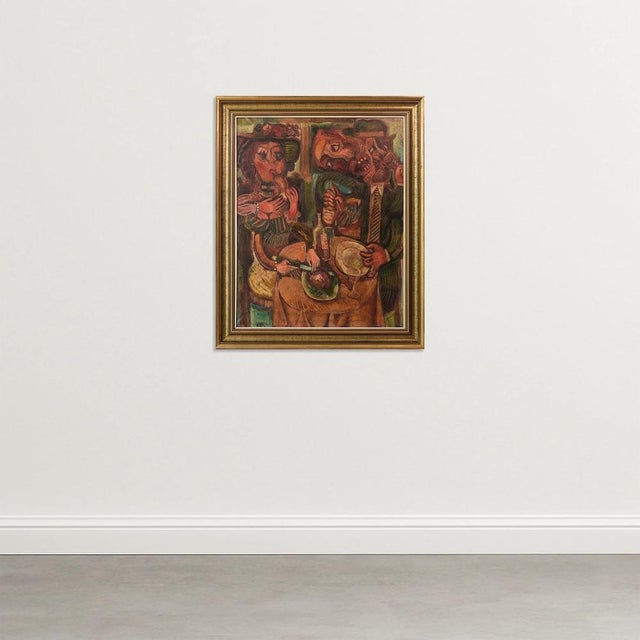 With similar strength and boldness of a german expressionist work, an intense and fascinating image of a couple having...