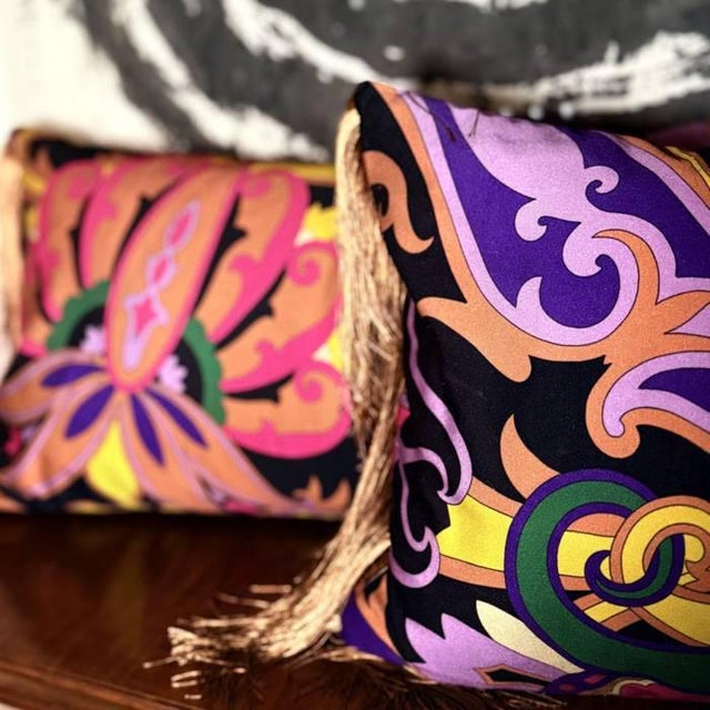 Contemporary Solange Cushion by Sohil Design For Sale - Image 3 of 6