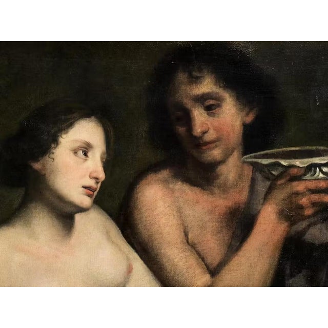 Pietro Della Vecchia, Bacchus and Ceres, Oil on Canvas, 17th Century, Framed For Sale - Image 4 of 10