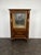 Oak Display Cabinet with Fluted Columns in the style of Dudouyt, 1930s, in Very Good conditions. Designed 1920 to 1949