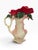 Late 20th Century Vintage Classic Treasures Swan Vase With Porcelain Red Roses, 8” For Sale - Image 5 of 6