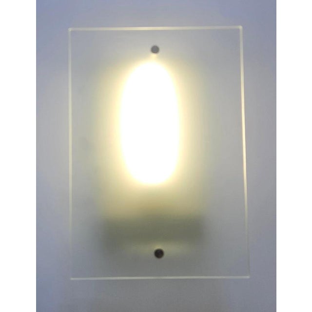 Mid-Century Glass Wall Lamps, Germany, 1970s, Set of 2 For Sale - Image 8 of 10