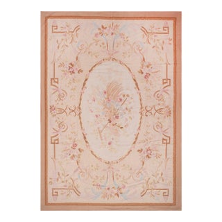 Nazmiyal Collection Antique French Aubusson Rug For Sale