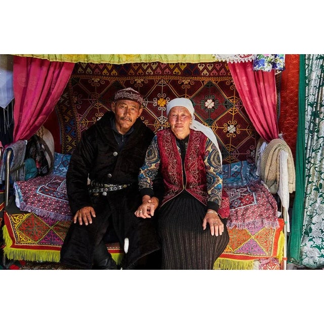 Tuul & Bruno Morandi, Mongolia, Kazakh Nomads in the Yurt, Photographic Paper, in Flawless conditions. Designed from 2000...