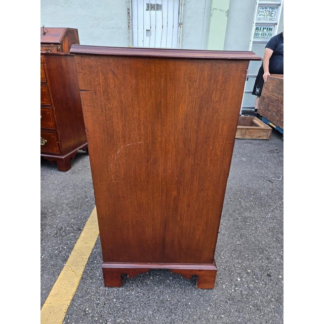 Traditional Very Fine Late 18th C / 19th C Inlaid English Mahogany Georgian 5 Drawer Chest For Sale - Image 3 of 9