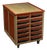 Vintage 12-Drawer Industrial Rolling Parts Cabinet For Sale